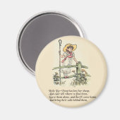 Little Bo Peep Nursery Rhyme Magneet (Voorkant / Achterkant)