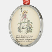 Little Bo Peep Nursery Rhyme Metalen Ornament (Links)