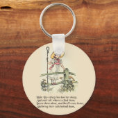Little Bo Peep Nursery Rhyme Sleutelhanger (Voorkant)