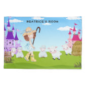 Little Bo Peep Sheep Monogram Kussensloop (Achterkant-Links)