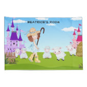 Little Bo Peep Sheep Monogram Kussensloop (Achterkant-Rechts)