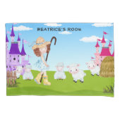 Little Bo Peep Sheep Monogram Kussensloop (Voorkant-Links)
