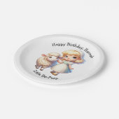 Little Bo-Peep & Sheep Nursery Rhyme Papieren Bordje (Gekanteld)