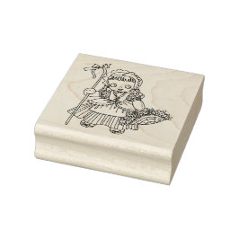 Little Bo peepe Doll Girl mother goose art Rubberstempel