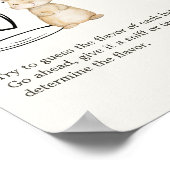 Little Boerderij AminalBaby Shower Guess Baby Voed Poster (Hoek)