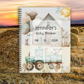 Little Boerderij Animal Baby shower Neutral Gasten Notitieboek