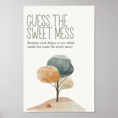 Little Boerderij Baby shower Guess Sweet Mess Sign Poster (Voorkant)