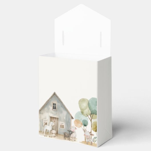 Little Boerderij Nursery Animals Baby shower Bedankdoosjes (Geopend)
