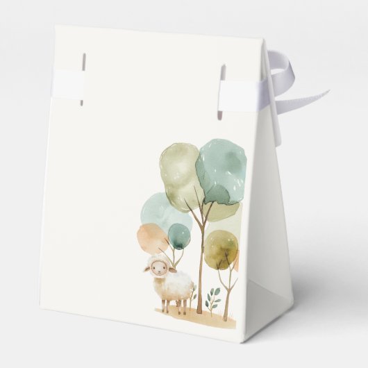 Little Boerderij Nursery Animals Baby shower Bedankdoosjes (Achterkant)