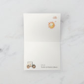 Little Boerderij Nursery Animals Baby shower Dank Bedankkaart (Binnen)