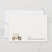 Little Boerderij Nursery Animals Baby shower Dank  Bedankkaart (Achterkant)