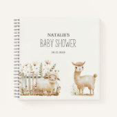 Little Boerderij Nursery Animals Baby shower Gast Notitieboek (Voorkant)