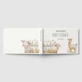 Little Boerderij Nursery Animals Baby shower Gastenboek (Volledig)