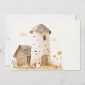 Little Boerderij Nursery Animals Baby shower Invit Kaart (Achterkant)