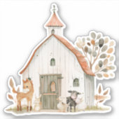 Little Boerderij Nursery Animals Baby shower Sticker (Voorkant)