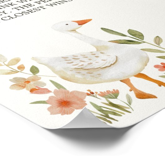 Little Boerderij Nursery Baby shower Game Sign Poster (Hoek)