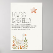 Little Boerderij Nursery Baby shower Game Sign Poster (Voorkant)