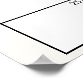 Little Boerderij Nursery Baby shower Guess Date Si Poster (Hoek)