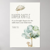 Little Boerderij Nursery Baby shower Luier Raffle  Poster (Voorkant)
