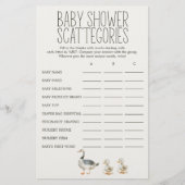 Little Boerderij Nursery Baby shower Scattegories  Flyer (Voorkant)
