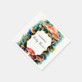 Little Boho Mushroom Baby shower Servet (Hoek)