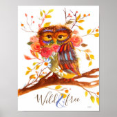 Little Boho Owl Poster (Voorkant)