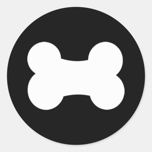Little Bone Black 1,5-inch Ronde Sticker (Voorkant)