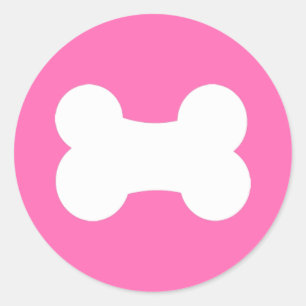 Little Bone Hot Pink 1,5-inch Ronde Sticker