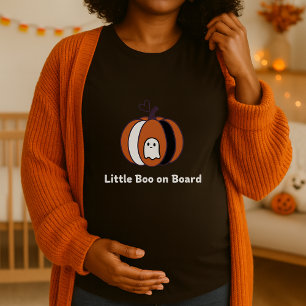 Little Boo aan boord Halloween zwanger T-shirt