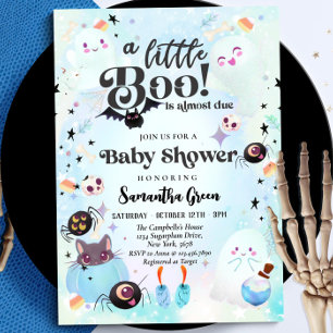 Little Boo Baby Boy Blauw Baby shower Kaart