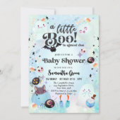 Little Boo Baby Boy Blauw Baby shower Kaart (Voorkant)