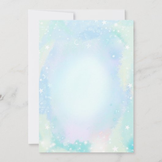 Little Boo Baby Boy Blauw Baby shower Kaart (Achterkant)