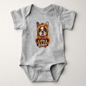 Little Boo Baby Franse Bulldog Halloween Romper (Voorkant)