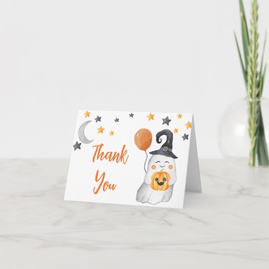 Little Boo Baby shower Bedankt (Voorkant)