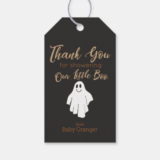Little Boo Baby shower Bedankt voor je keuze Cadeaulabel (Voorkant)