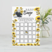 Little Boo Baby shower Bingo Kaart (Staand voorkant)