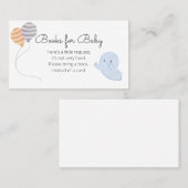 Little Boo Baby shower Books for Baby Request Visitekaartje (Voorkant / Achterkant)