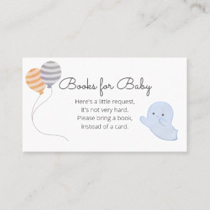 Little Boo Baby shower Books for Baby Request Visitekaartje