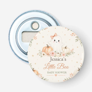 Little Boo Baby Shower Button Flesopener