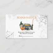 Little Boo Baby shower Diaper Raffle Visitekaartje (Voorkant)