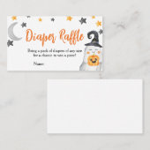 Little Boo Baby shower Diaper Raffle Visitekaartje (Voorkant / Achterkant)