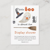 Little Boo baby shower - display shower Informatiekaartje (Voorkant)