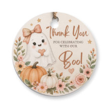 Little Boo Baby Shower Favor Tag