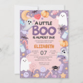 Little Boo baby shower Halloween Kaart (Voorkant)