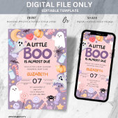 Little Boo baby shower Halloween Kaart