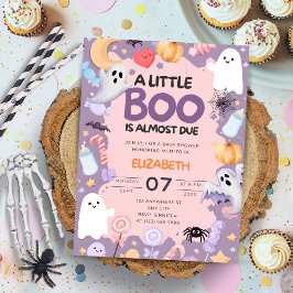 Little Boo baby shower Halloween Kaart