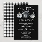 Little Boo Baby shower, Halloween Shower Kaart (Voorkant / Achterkant)