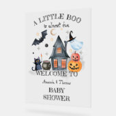 Little Boo Baby shower Halloween Welkomstbord Acryl Bord (Hoek)
