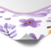 Little Boo baby shower Halloween Welkomstbord Poster (Hoek)