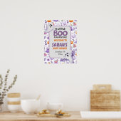 Little Boo baby shower Halloween Welkomstbord Poster (Keuken)